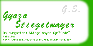 gyozo stiegelmayer business card